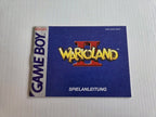 Nintendo Game Boy Classic Wario Land II  Instruction Booklet Spielanleitung NOE