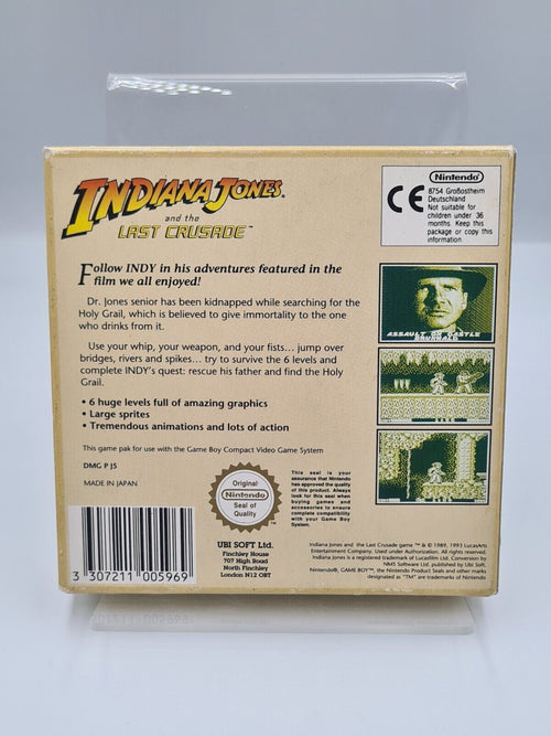 Game Boy Classic Indiana Jones and the Last Crusade mit OVP und Anleitung UKV - T-Retro-Games 