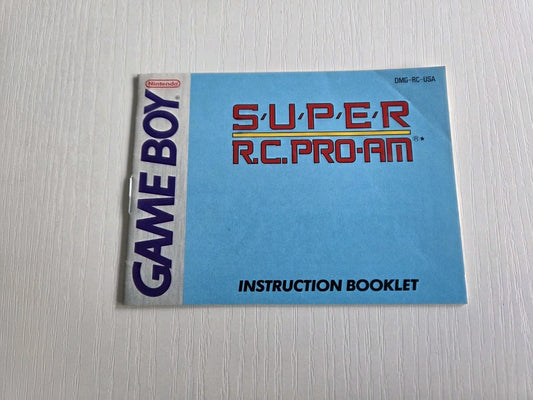 Game Boy Classic Super R.C. Pro-Am Spielanleitung Instruction Booklet USA
