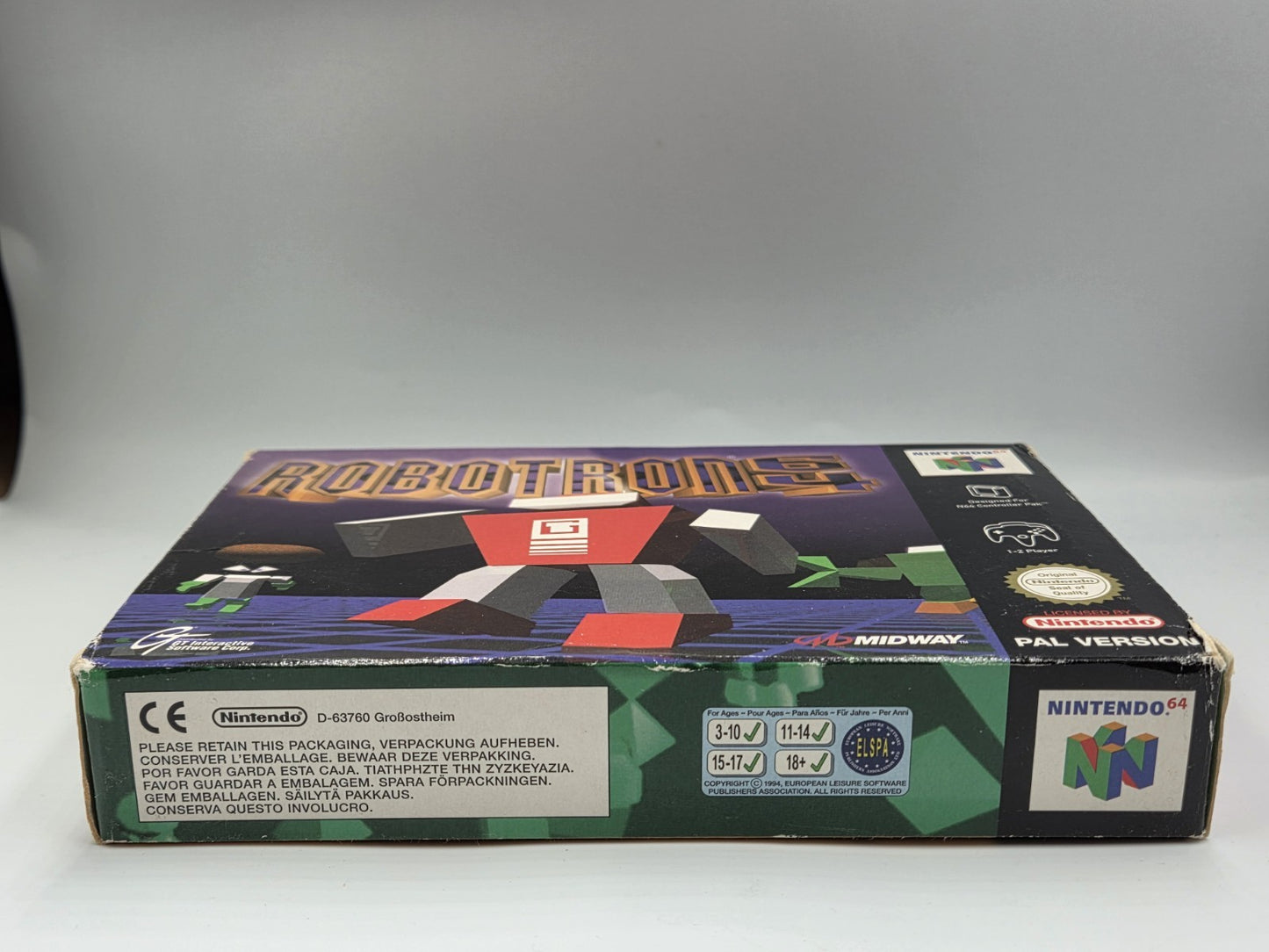 N64 Nintendo 64 RoboTron 64 mit OVP und Anleitung EUR