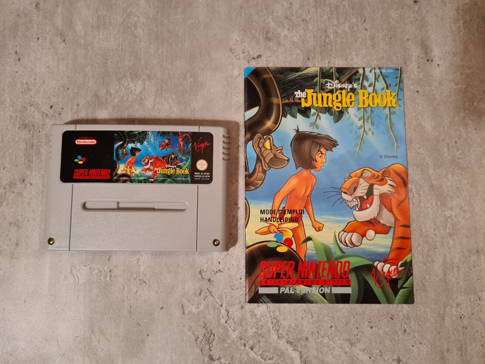 SNES Super Nintendo Disney's The Jungle Book mit OVP und Anleitung HOL - T-Retro-Games 