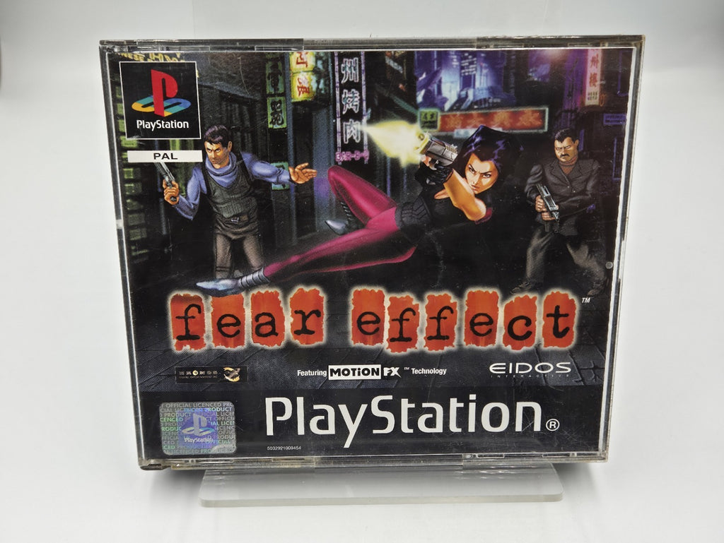 PS1 Playstation 1 Spiel Fear Effect mit OVP und Anleitung Deutsch 4 Discs