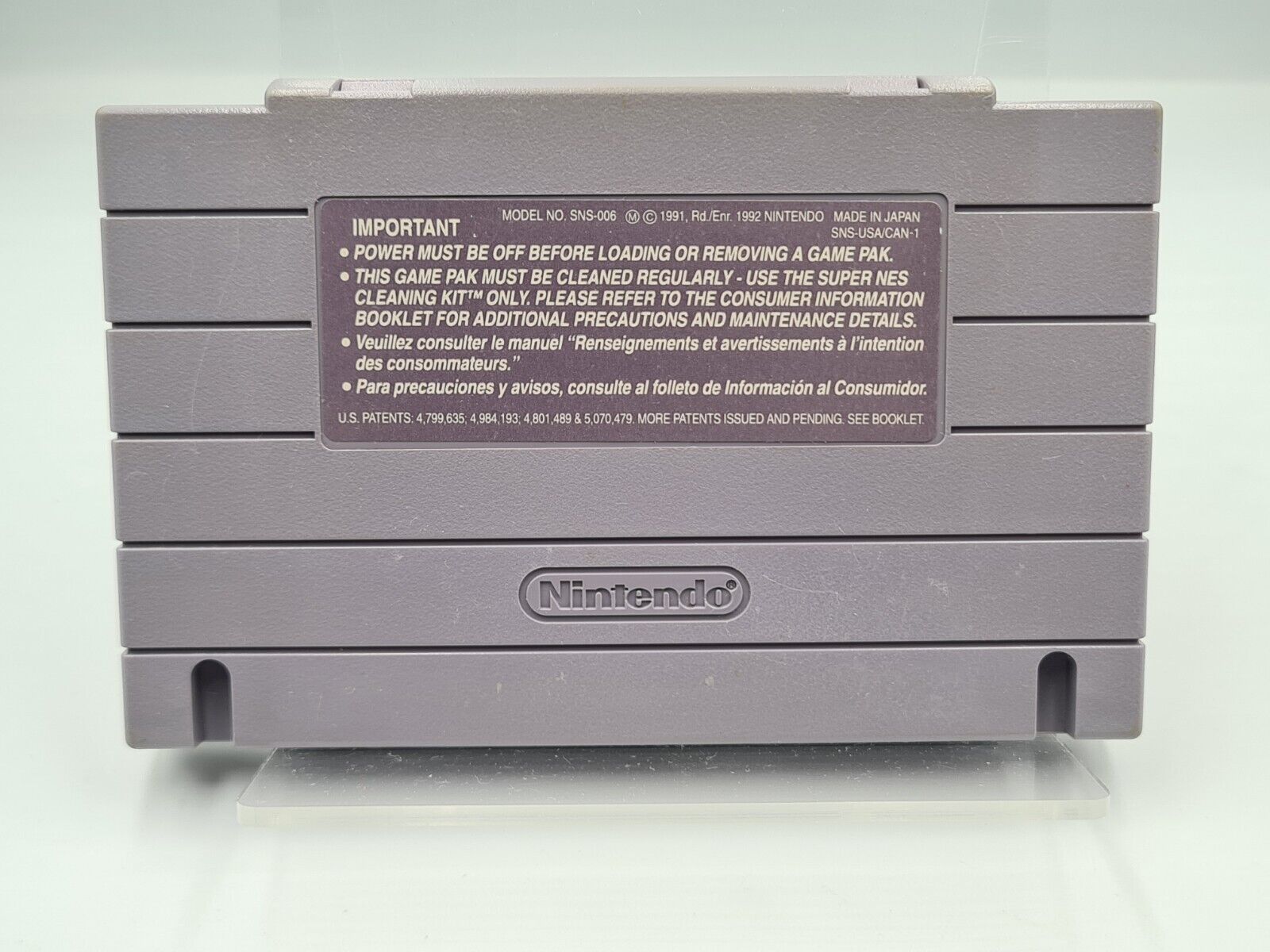 SNES Super Nintendo Dragon's Lair NTSC USA Modul - T-Retro-Games 