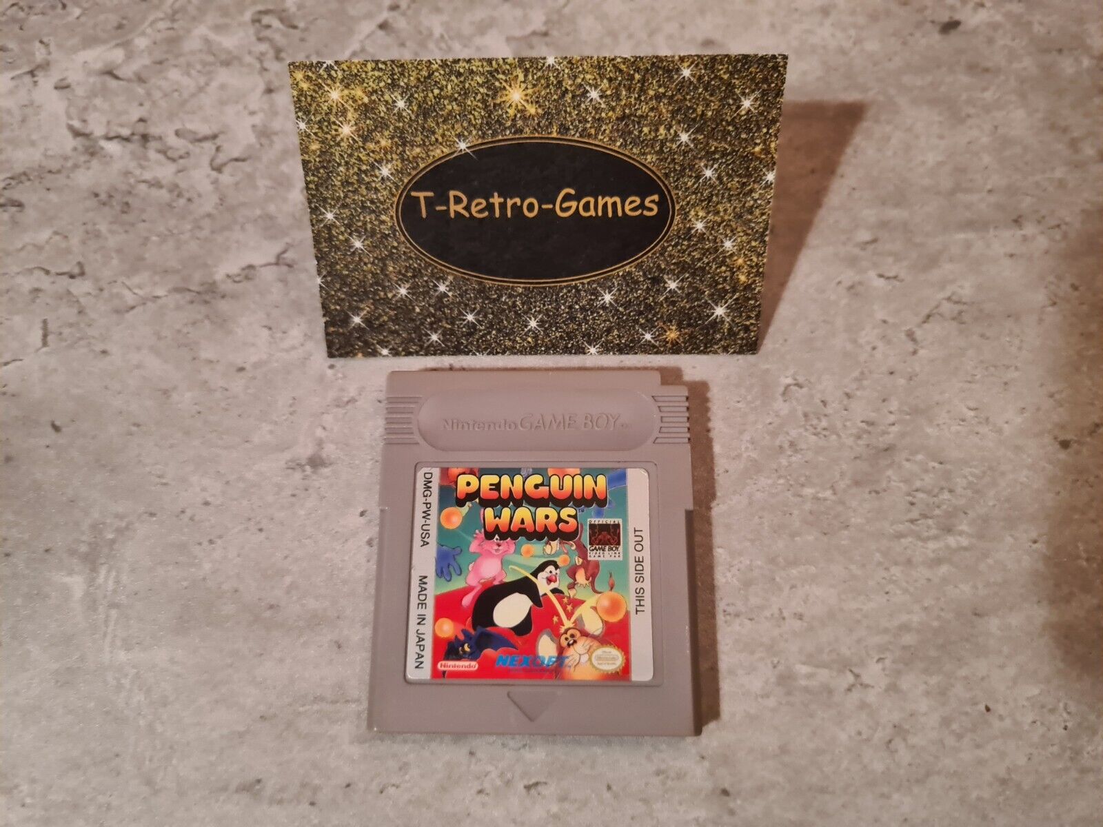 Nintendo Gameboy Classic Spiel Penguin Wars Modul USA - T-Retro-Games 
