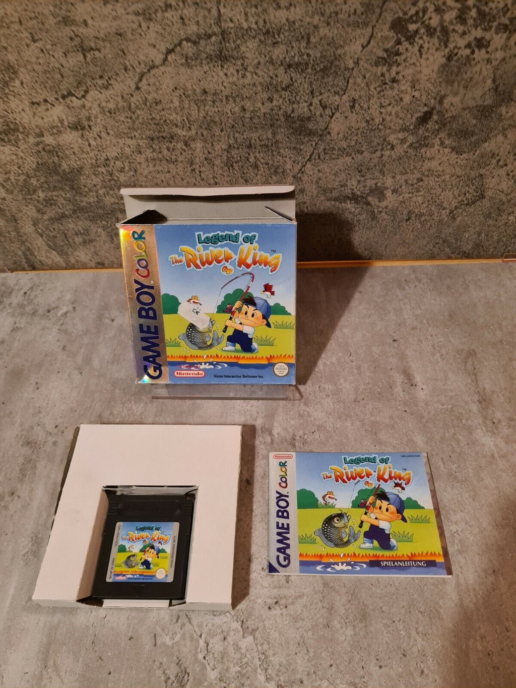 Nintendo Game Boy Color Legend of The River King mit OVP und Anleitung NOE - T-Retro-Games 