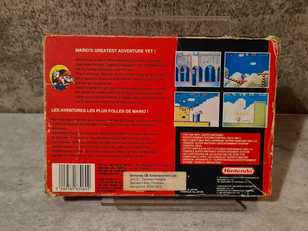 SNES Super Nintendo Super Mario World mit OVP und Anleitung UKV - T-Retro-Games 