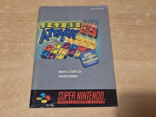 SNES Super Nintendo Tetris Attack Spielanleitung Instruction Booklet FAH