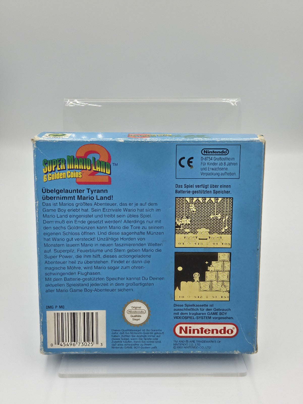 Nintendo Gameboy  Super Mario Land 2 : 6 Golden Coins mit OVP und Anleitung NOE
