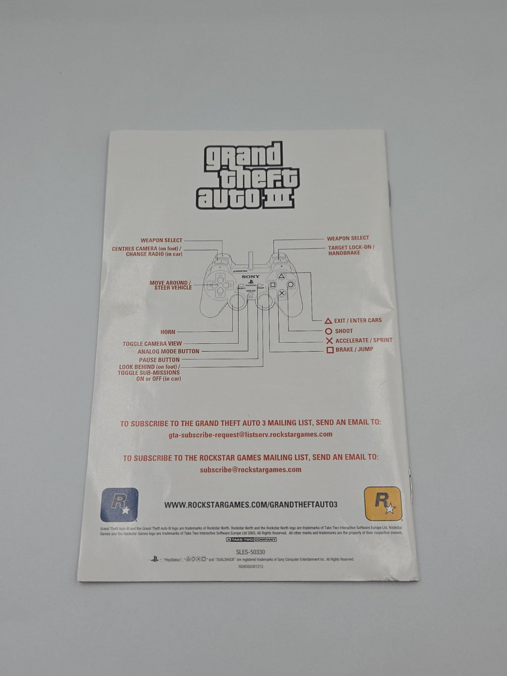 PS2 Playstation 2 Grand Theft Auto III mit OVP und Anleitung  Englisch