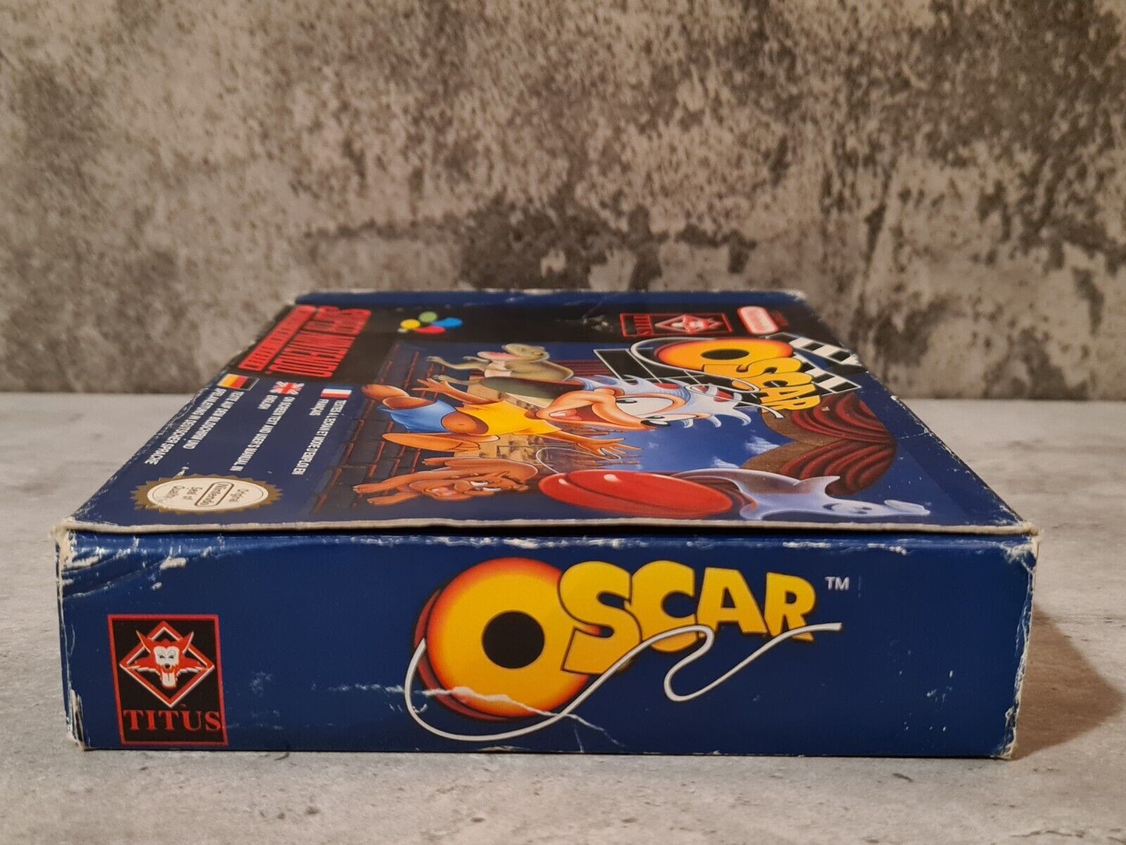 SNES Super Nintendo Oscar mit OVP und Anleitung EUR - T-Retro-Games 
