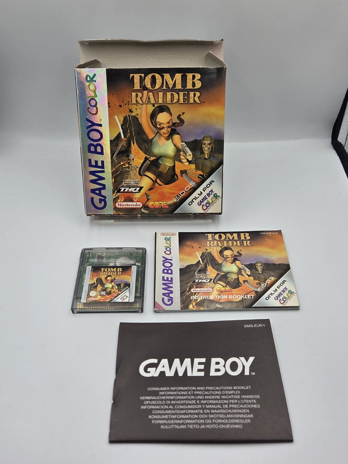 Nintendo Game Boy Color Tomb Raider mit OVP und Anleitung EUR
