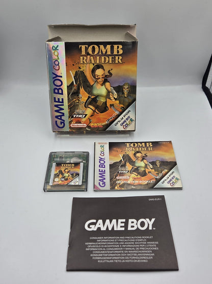 Nintendo Game Boy Color Tomb Raider mit OVP und Anleitung EUR