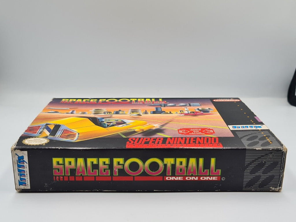 SNES Super Nintendo Space Football - One on One mit OVP und Anleitung NTSC USA - T-Retro-Games 