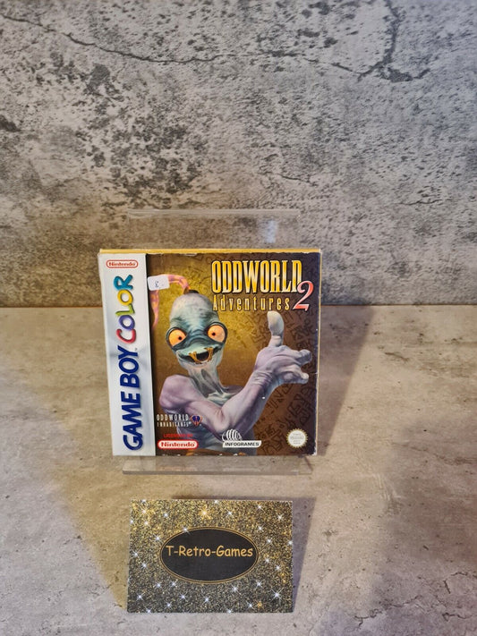 Nintendo Game Boy Color Oddworld Adventures 2 mit OVP und Anleitung EUR - T-Retro-Games 