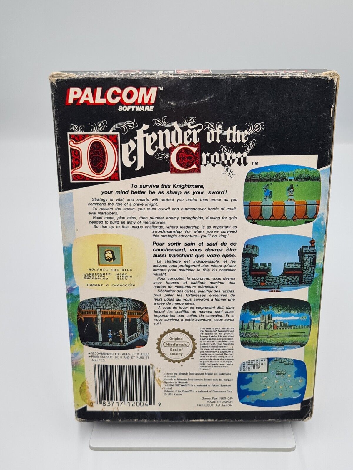 NES Defender of The Crown mit OVP und Anleitung FRA - T-Retro-Games 