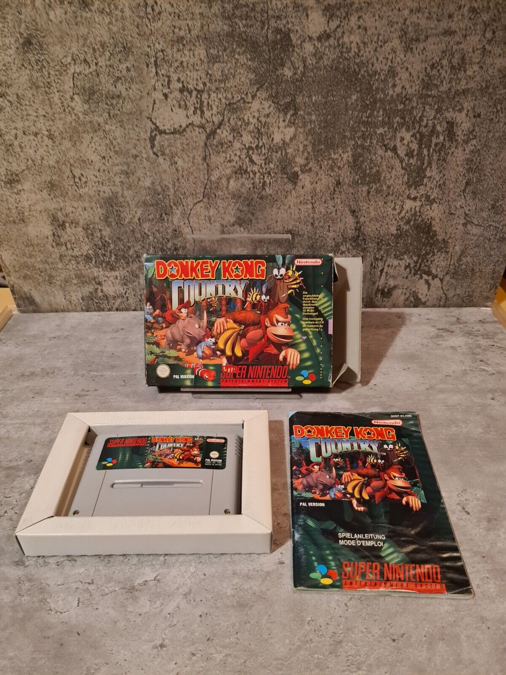 SNES Super Nintendo Donkey Kong Country mit OVP und Anleitung FRG - T-Retro-Games 