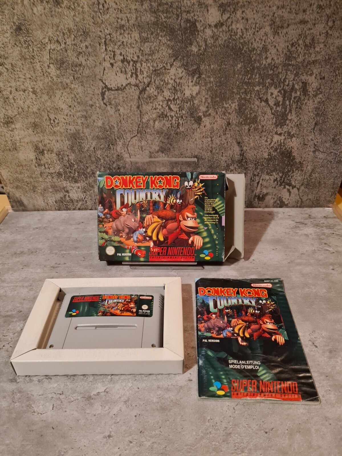 SNES Super Nintendo Donkey Kong Country mit OVP und Anleitung FRG - T-Retro-Games 