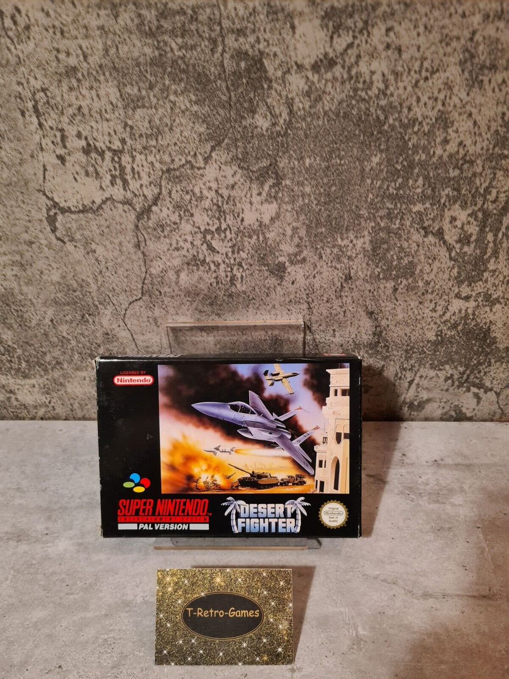 SNES Super Nintendo Desert Fighter mit OVP und Anleitung UKV - T-Retro-Games 