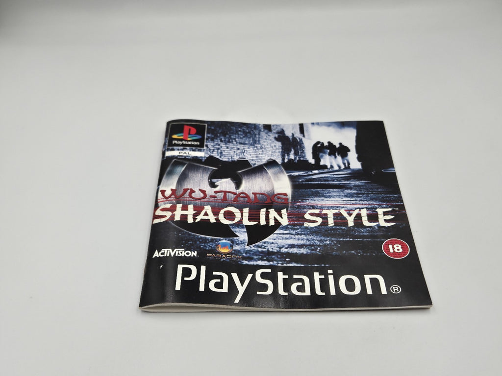 PS1 Playstation 1 Spiel Wu-Tang Shaolin Style mit OVP und Anleitung ESP