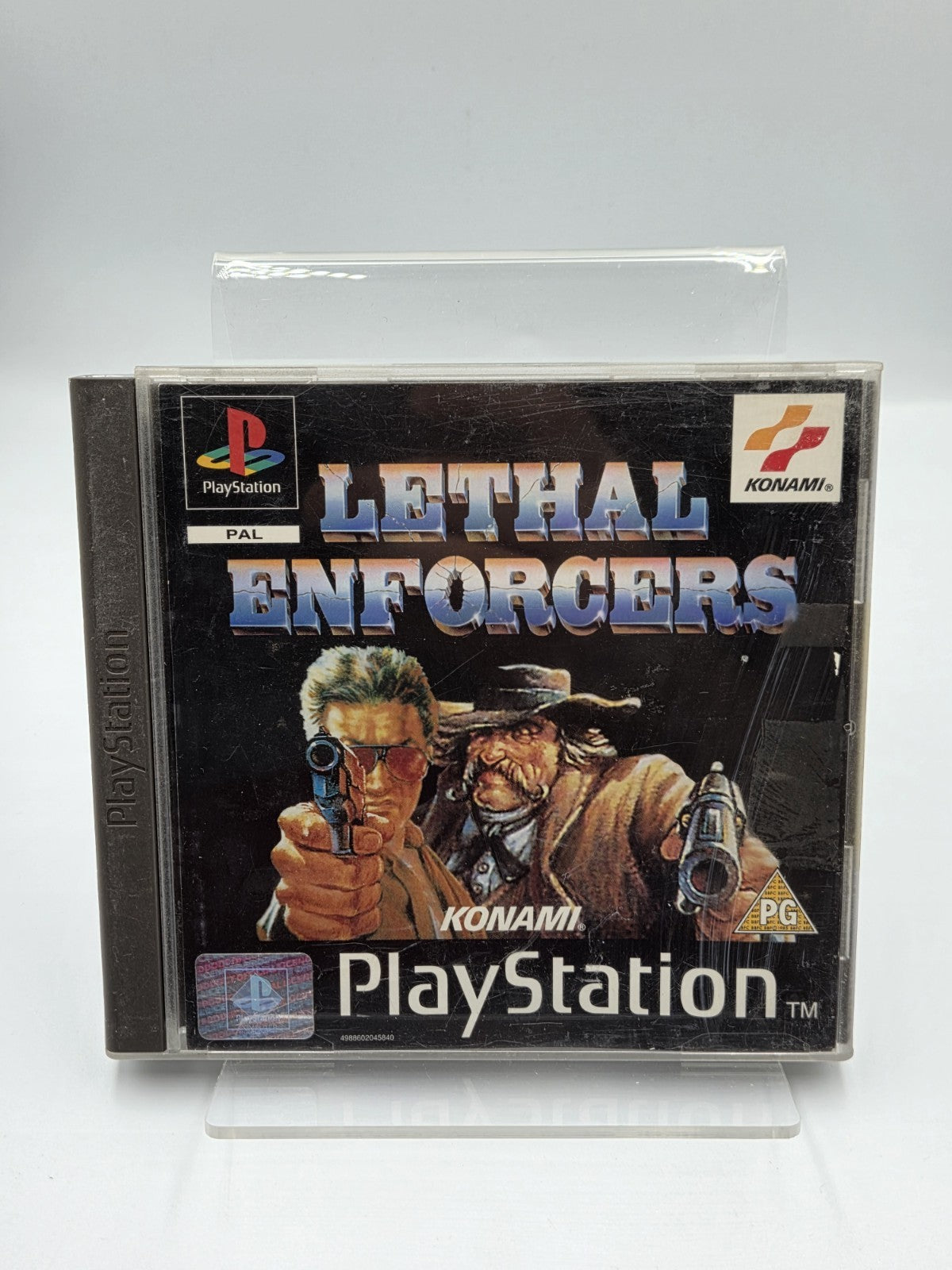 PS1 Playstation 1 Lethal Enforcers mit OVP und Anleitung Multilingual - T-Retro-Games 