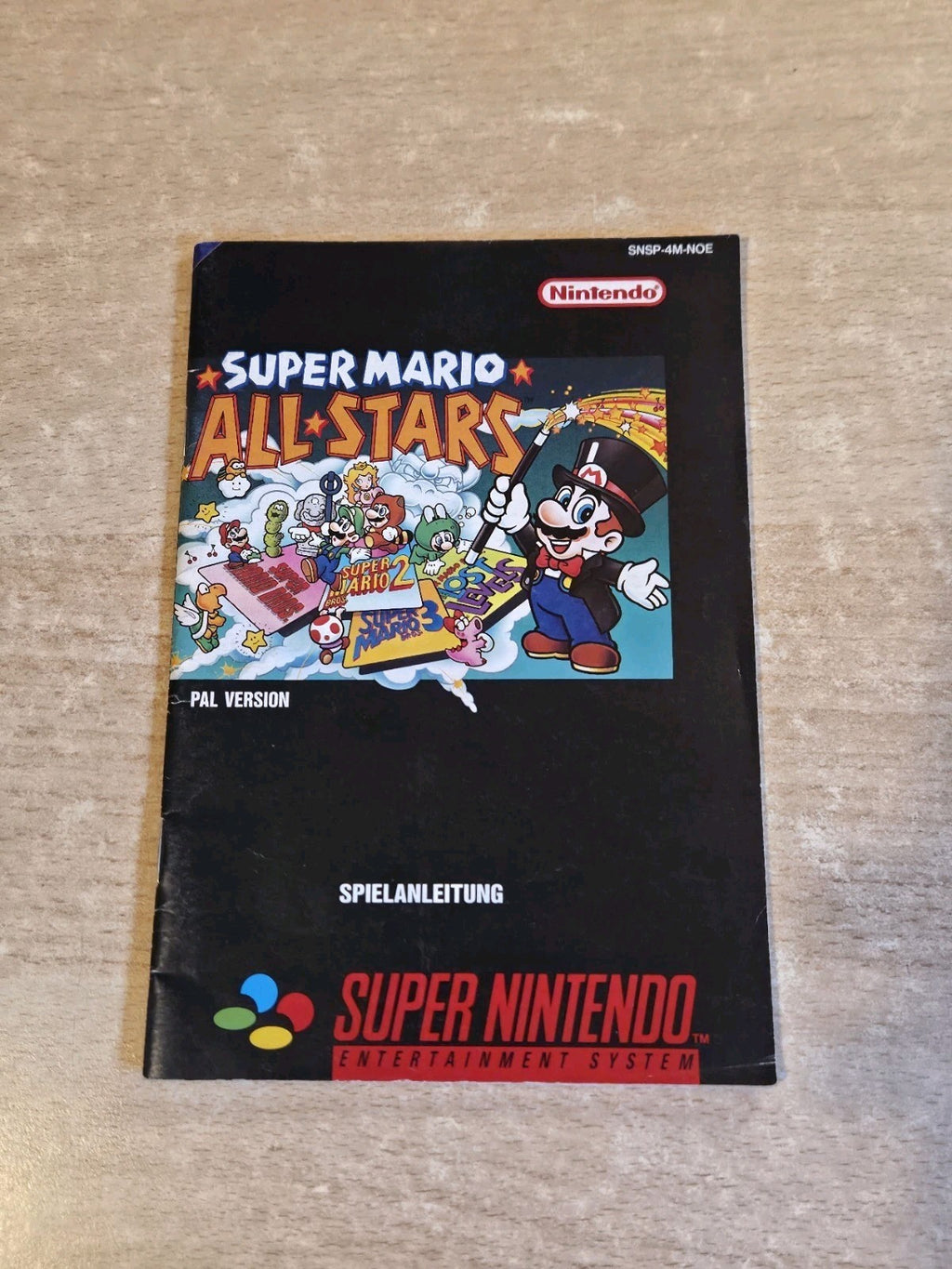 SNES Super Nintendo Super Mario Allstars Spielanleitung Instruction Booklet NOE