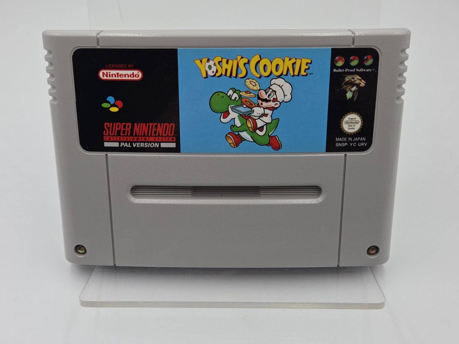 SNES Super Nintendo Spiel Yoshi's Cookie UKV Modul