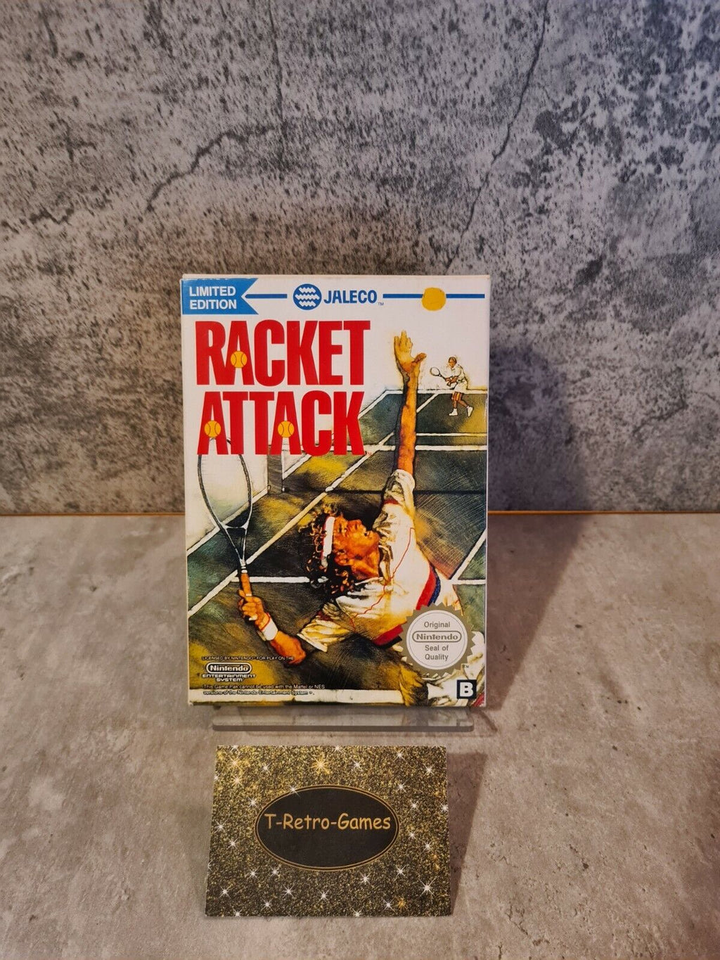 Nintendo NES Racket Attack mit OVP und Anleitung NOE - T-Retro-Games 