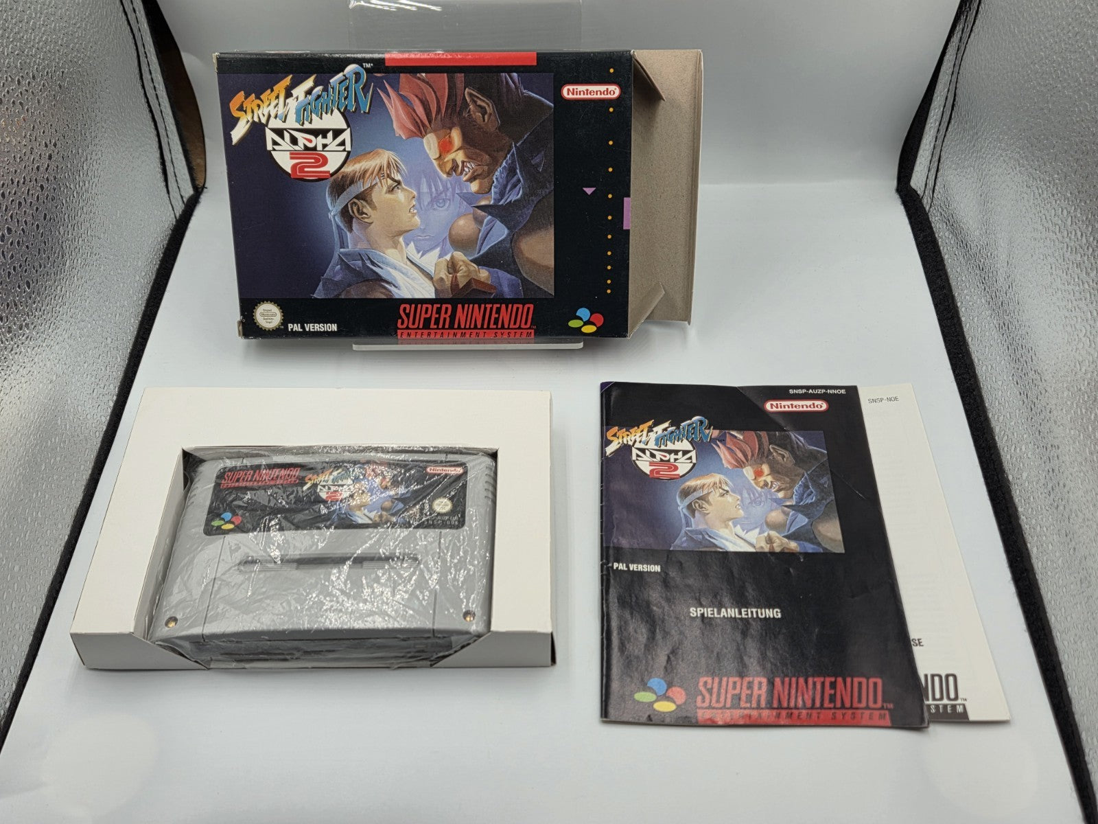 SNES Super Nintendo Street Fighter Alpha 2 II mit OVP und Anleitung NOE