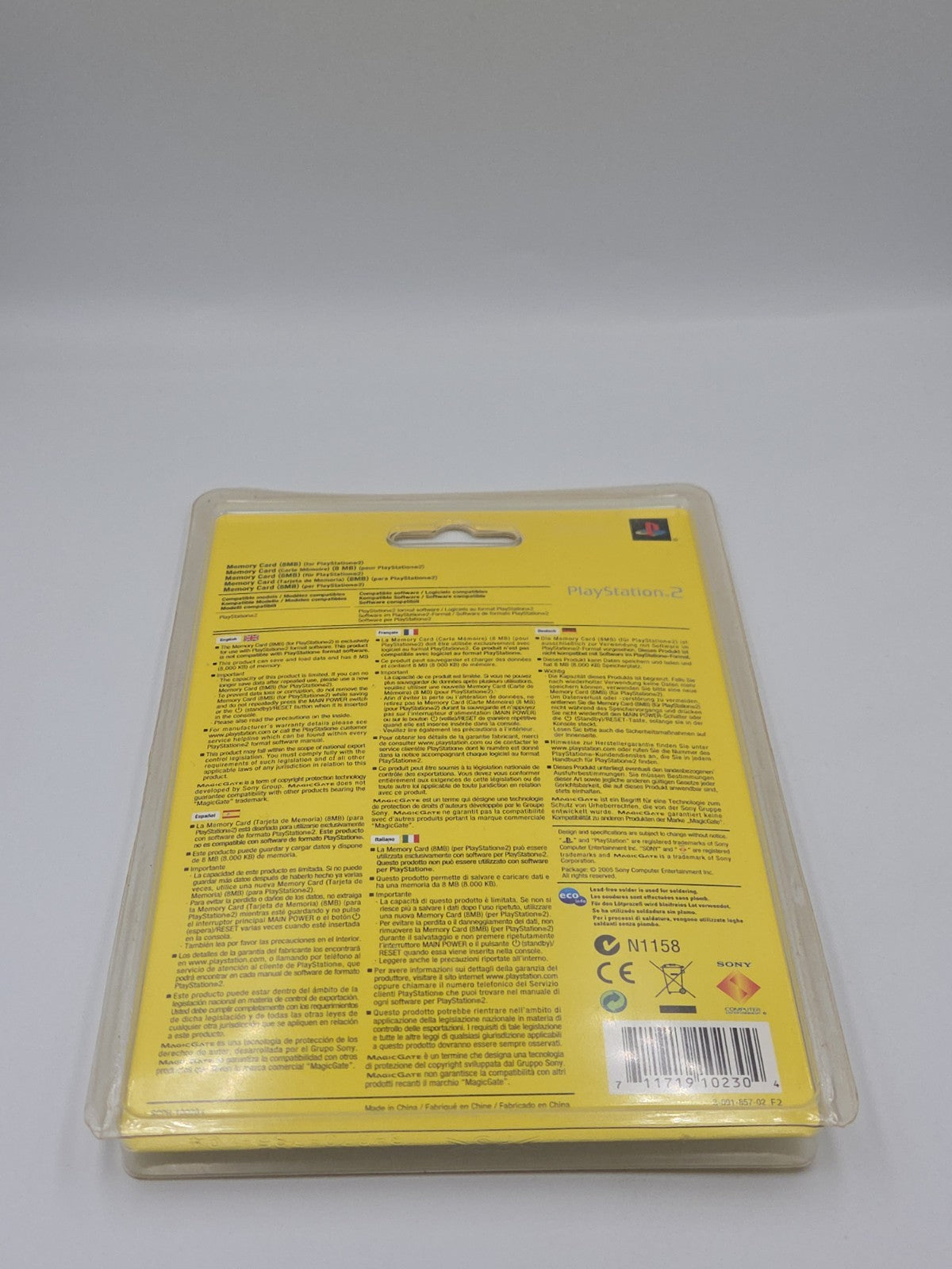 PS2 Sony Playstation 2 Memory Card Sealed Neu New Black Schwarz SCPH-10020 E