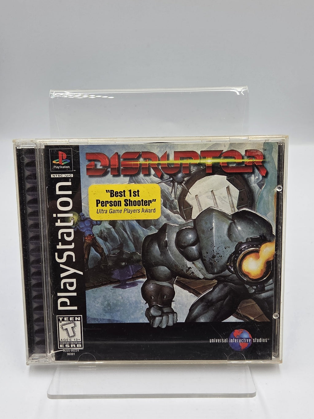 PS1 Playstation 1 Disruptor mit OVP und Anleitung NTSC-USA - T-Retro-Games 