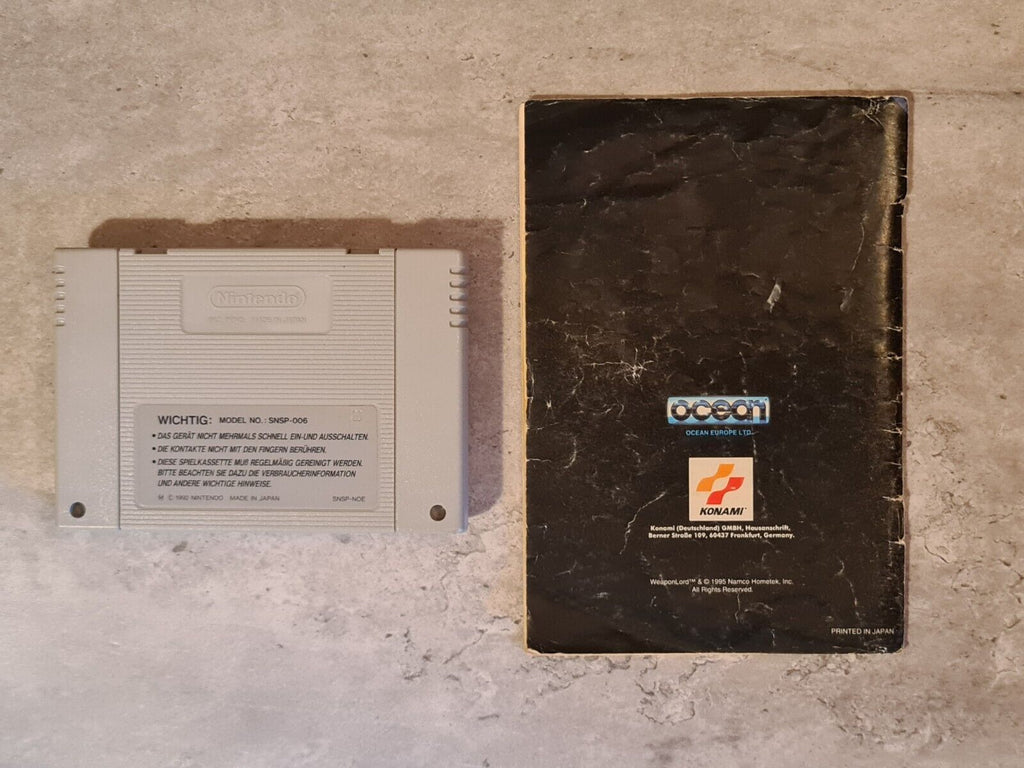 SNES Super Nintendo WeaponLord mit OVP und Anleitung NOE - T-Retro-Games 