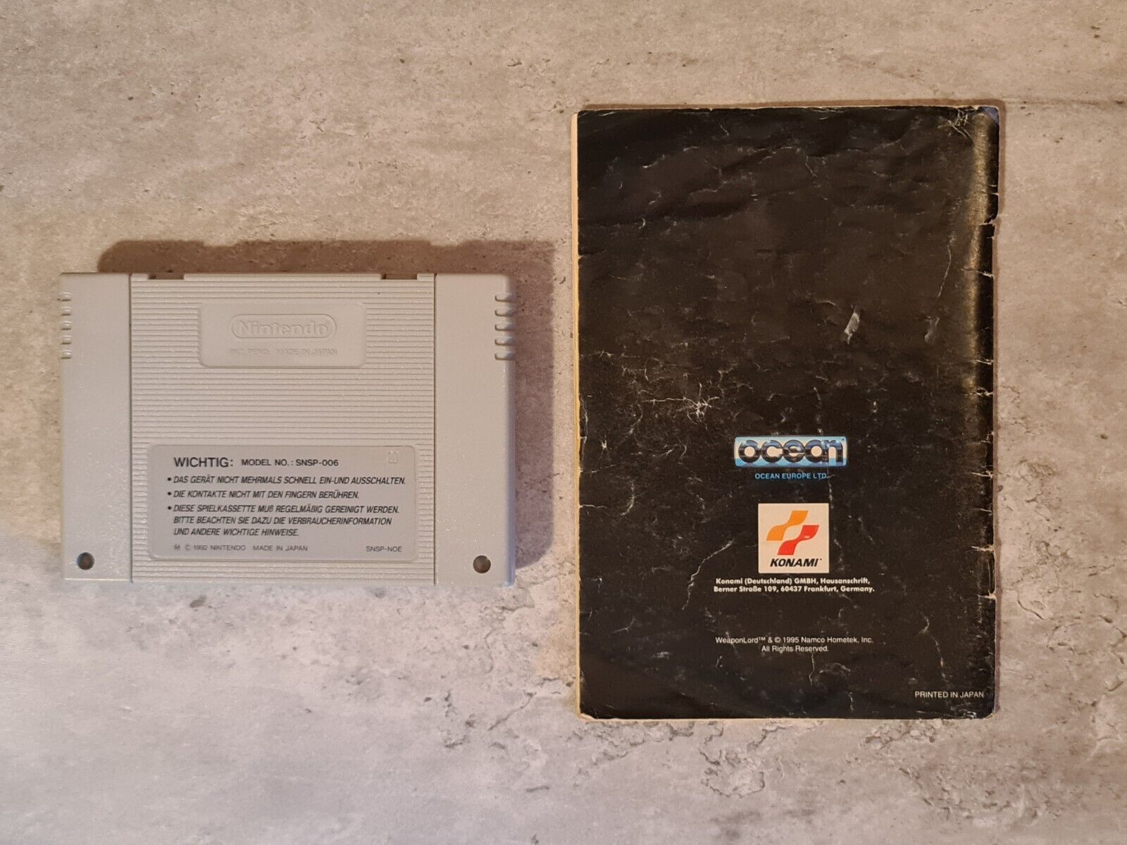 SNES Super Nintendo WeaponLord mit OVP und Anleitung NOE - T-Retro-Games 