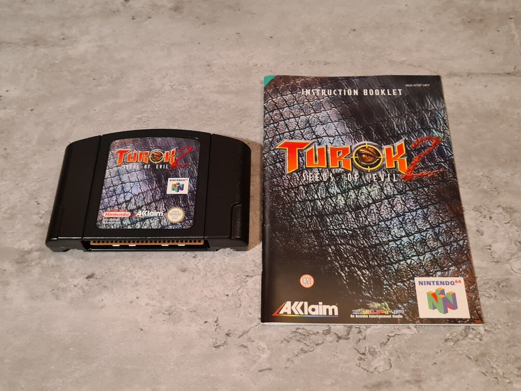 N64 Nintendo 64 Turok 2 : Seeds of Evil mit OVP und Anleitung UKV - T-Retro-Games 