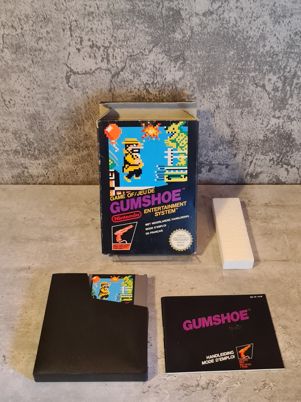 Nintendo NES Gumshoe mit OVP und Anleitung FRA