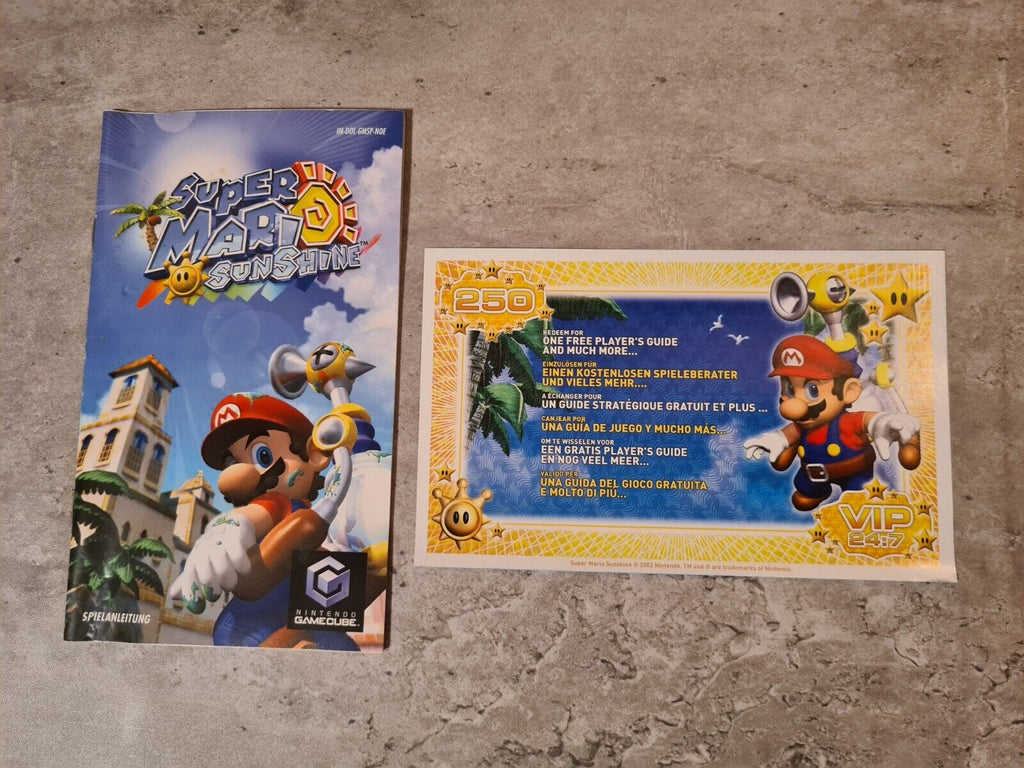 Nintendo GameCube Super Mario Sunshine mit OVP und Anleitung NOE - T-Retro-Games 