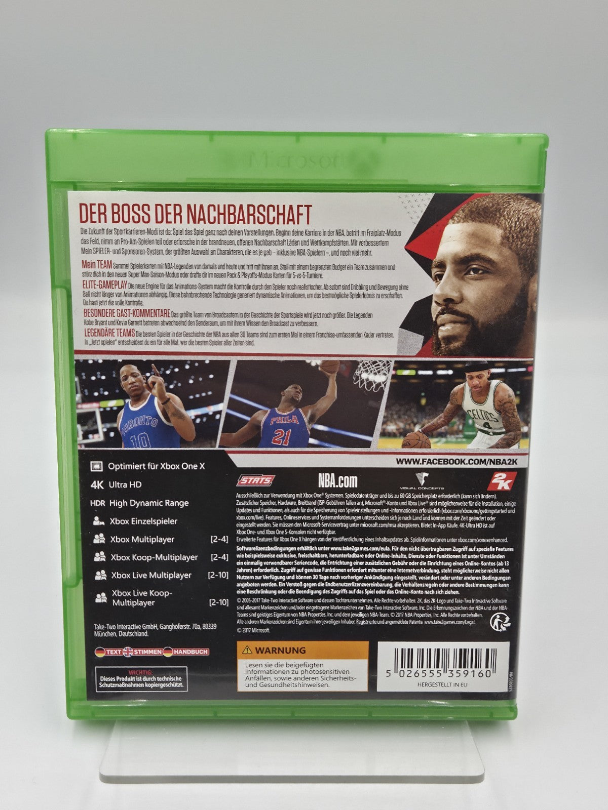XBOXOne Spiel NBA 2K18 mit OVP und Anleitung Multilingual