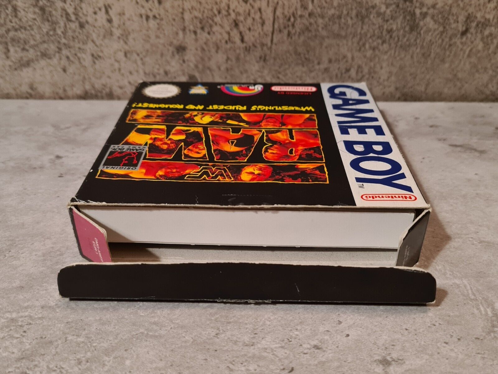 Nintendo Game Boy Classic WWF Raw mit OVP und Anleitung EUR - T-Retro-Games 