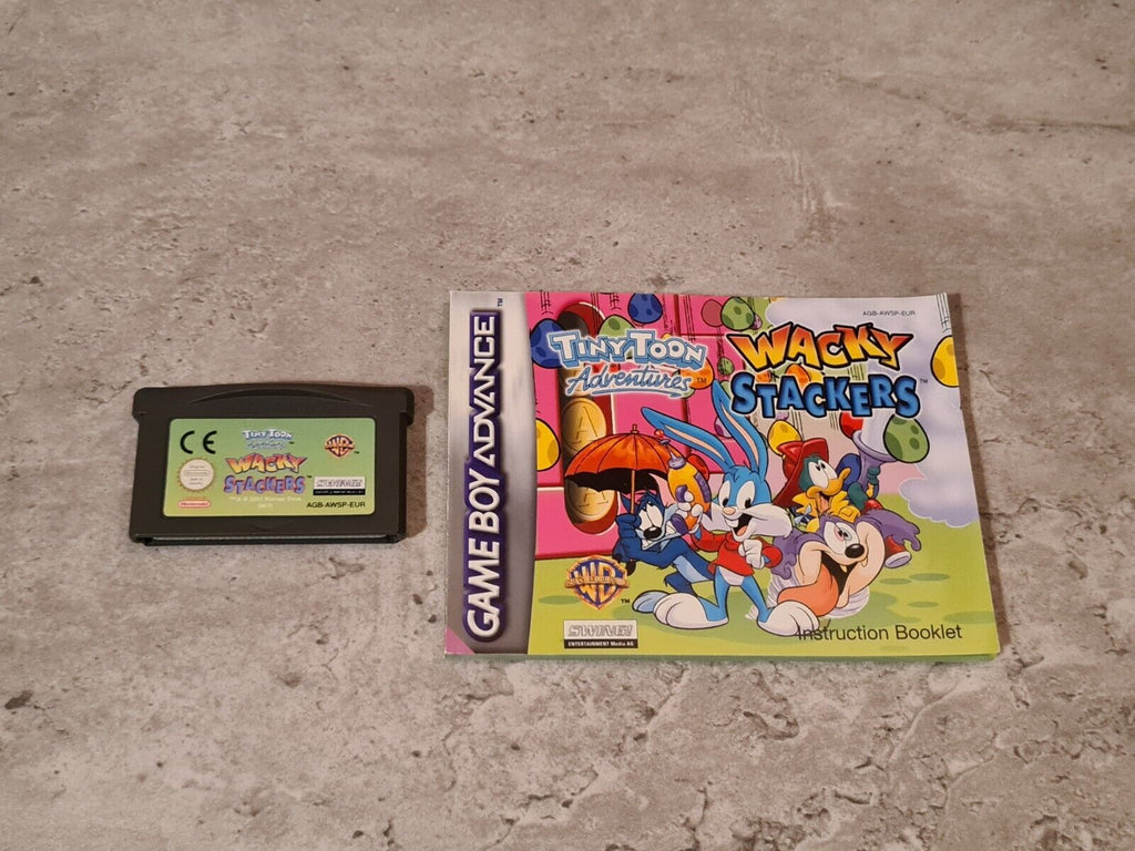 Game Boy Advance Tiny Toon Adventures Wacky Stackers mit OVP und Anleitung EUR - T-Retro-Games 