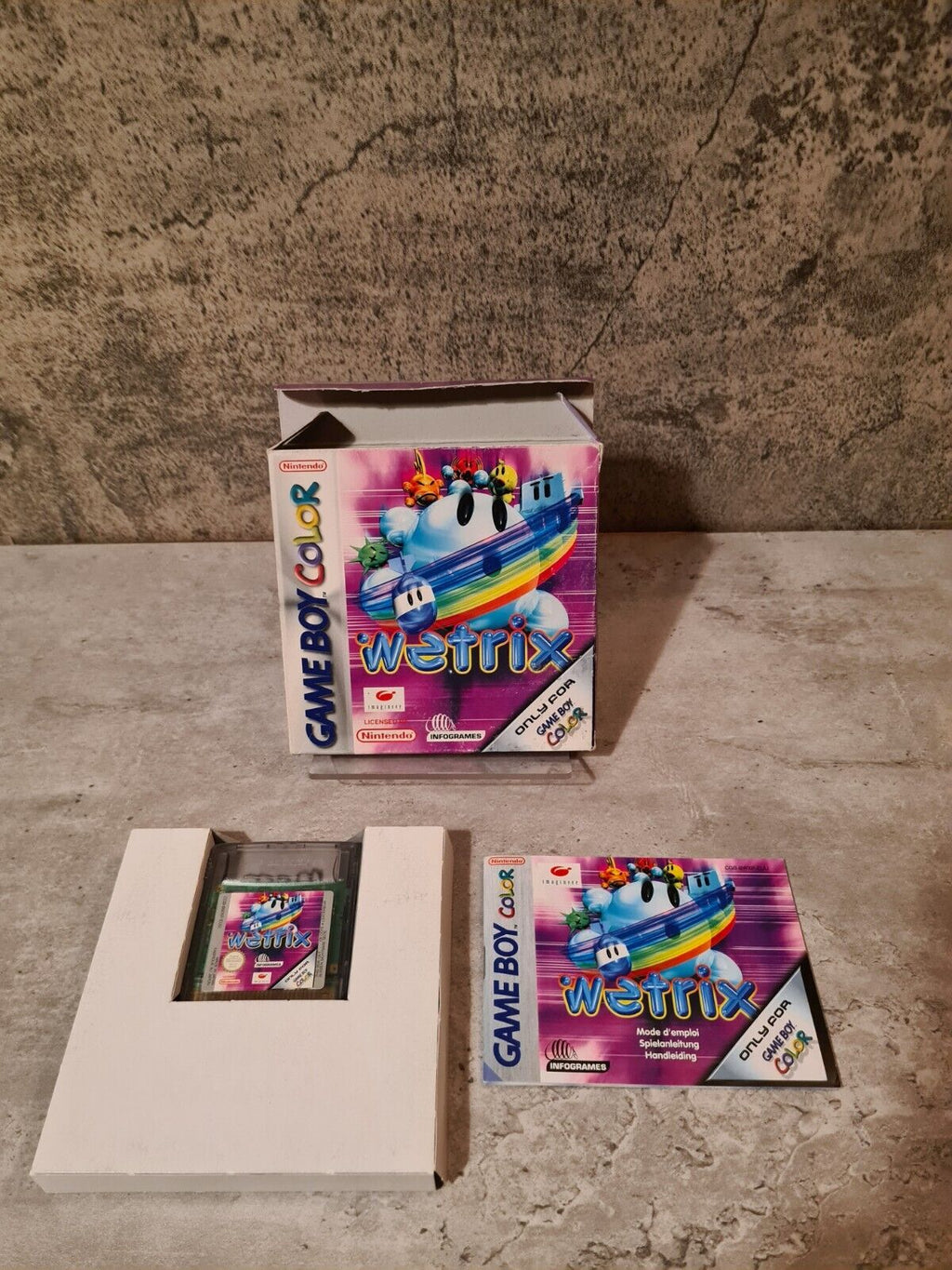 Nintendo Game Boy Color Wetrix mit OVP und Anleitung EUR - T-Retro-Games 