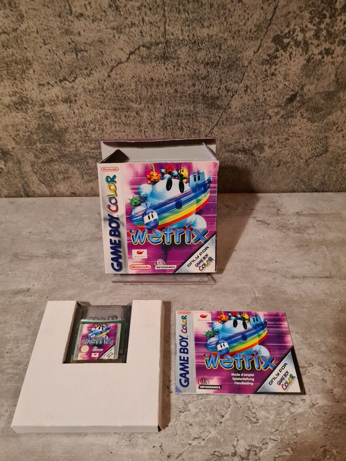 Nintendo Game Boy Color Wetrix mit OVP und Anleitung EUR - T-Retro-Games 