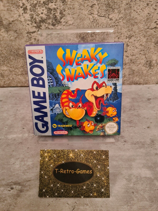 Nintendo Game Boy Classic Sneaky Snakes mit OVP und Anleitung SCN - T-Retro-Games 