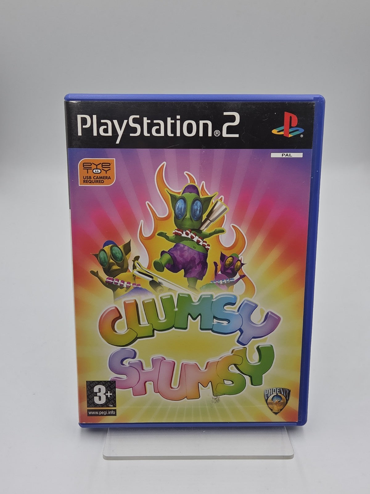 PS2 Playstation 2 Spiel Clumsy Shumsy mit OVP und Anleitung Englisch