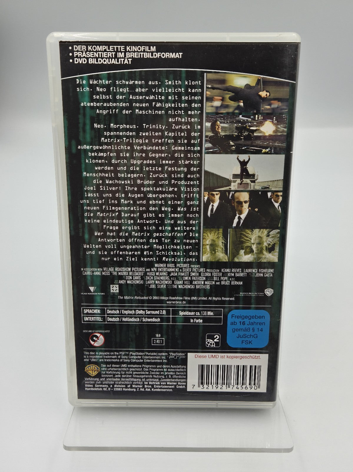 Sony PSP UMD Video Matrix Reloaded Deutsch