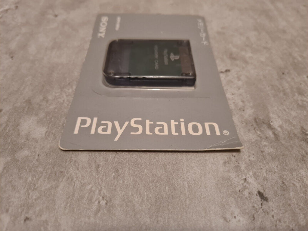 PS1 Sony Playstation Memory Card Sealed Neu New Japanese Schwarz Black SCPH-1020 - T-Retro-Games 