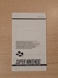 Super Nintendo Consumer Information Spielanleitung Instruction Booklet EUR-1