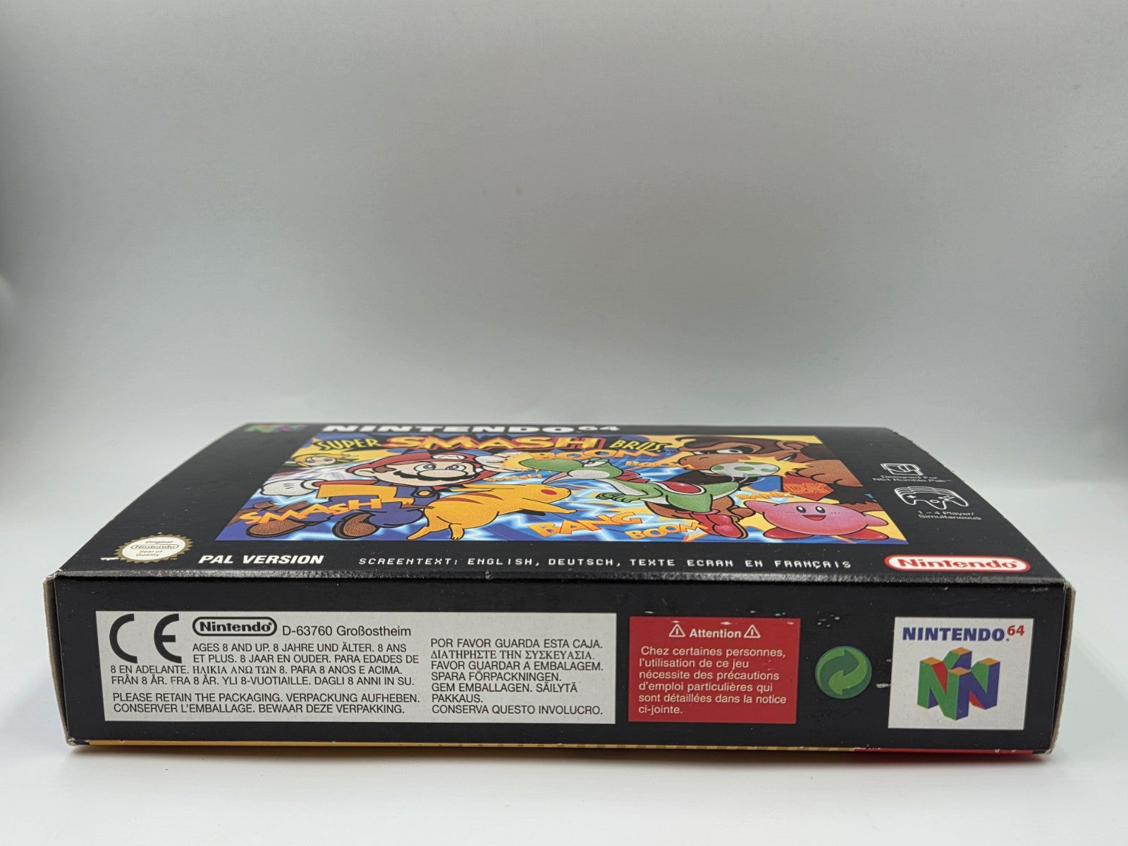 N64 Nintendo 64 Super Smash Bros. mit OVP und Anleitung EUR