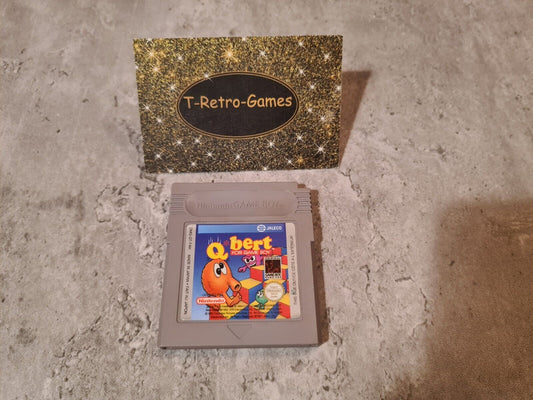 Nintendo Gameboy Classic Spiel Q Bert Modul FAH - T-Retro-Games 