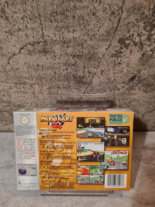 N64 Nintendo 64 Mario Kart 64 mit OVP und Anleitung EUR - T-Retro-Games 