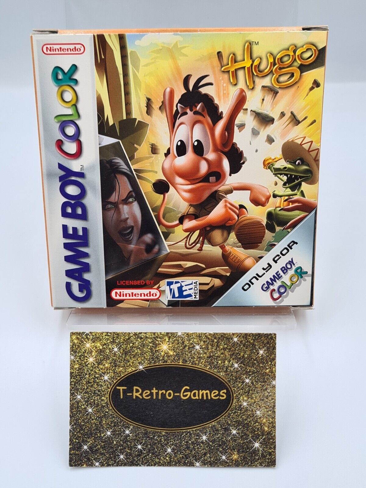 Nintendo Game Boy Color Spiel Hugo mit OVP und Anleitung EUR - T-Retro-Games 