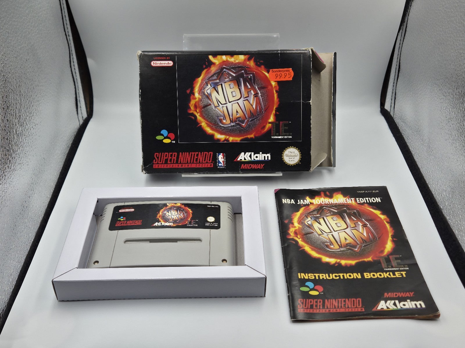 SNES Super Nintendo Spiel NBA Jam T.E. mit OVP und Anleitung EUR